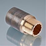 Удлинитель резьбовой Viega 30-3/4", ВР-НР, прямой, бронза хромированная