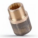 Удлинитель резьбовой Viega 30-3/4", ВР-НР, прямой, бронза хромированная