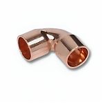 Угол медный двухраструбный, 35 мм х 90°, под пайку, для водоснабжения и отопления