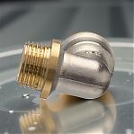 Угольник 90 гр. резьбовой TST 1/2"-1/2", НР-ВР,  TST.132.0303, с ограничителем, латунь