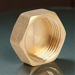 Заглушка резьбовая Gappo 1", ВР, G1218.06, для радиаторов, пассивированная латунь