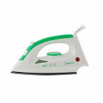 Утюг HomeStar HS-4001 4837, 2000 Вт, подошва с тефлоновым покрытием, бело-зеленый