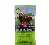 Удобрение Добрая сила Коровий навоз гранулированный, пролонгированное, 2 кг