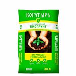 Биогрунт Лама Торф Богатырь обеззараженный для рассады, универсальный, 20 л