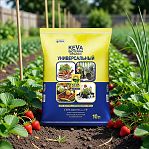 Биопочвогрунт универсальный Гера Keva Bioterra, с образованием гумуса, 10 л