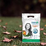 Удобрение TerraSol+ Газон Осень гранулированное, минеральное, комплексное с микроэлементами, 5 кг