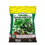 Грунт для пальм и фикусов Гера Биогрунт Экофлора с добавлением экстракта озерного сапропеля, 5 л