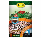 Дренаж цветочный Фаско Крупный Цветочное счастье, керамзит, предотвращает загнивание корней, 1 л