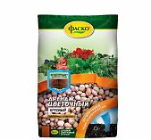 Дренаж цветочный Фаско Крупный Цветочное счастье, керамзит, предотвращает загнивание корней, 1 л