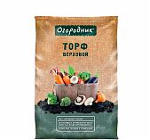 Торф верховой Огородник для рассады и цветов, готовый к применению, 9 л