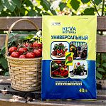 Грунт универсальный Гера KEVA BIOTERRA, с биогумусом, живая земля, 40 л