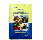 Грунт универсальный Гера KEVA BIOTERRA, с биогумусом, живая земля, 40 л