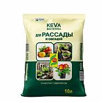 Почвогрунт Гера Keva Bioterra для рассады и овощей, содержит биогумус, 10 л