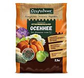 Удобрение сухое Огородник органоминеральное Осень гранулированное 2,5 кг