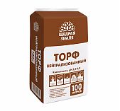 Торф нейтрализованный Фаско Щедрая Земля 100 л прессованный брикет, для выращивания рассады