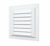 Решетка вентиляционная Era 1515МЭ с сеткой, 150х150 мм, сталь, белая