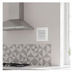 Решетка вентиляционная Era 1515МЭ с сеткой, 150х150 мм, сталь, белая