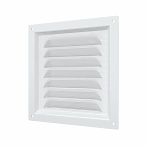 Решетка вентиляционная Era 1515МЭ с сеткой, 150х150 мм, сталь, белая