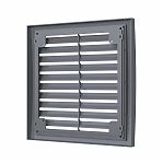 Решетка вентиляционная Era 1515РРН наружная разъемная 150х150 мм, пластик, серая