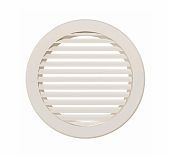 Решетка вентиляционная Era 15РКН, наружная, d 150 мм, пластик, круглая, слоновая кость