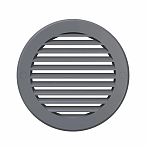 Решетка вентиляционная Era 15РКН, наружная, d 150 мм, пластик, круглая, серая