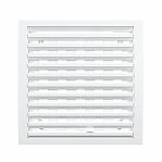 Решетка вентиляционная регулируемая Era, 2020РРП, 200х200 мм, белый, пластик