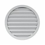 Решетка вентиляционная с сеткой Era 20РКМ, наружная, 200х225 мм, серебряный, пластик