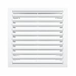 Решетка вентиляционная регулируемая Era 3535РРН, наружная, 350х350 мм, белая, пластик