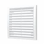 Решетка вентиляционная регулируемая Era 3535РРН, наружная, 350х350 мм, белая, пластик