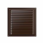 Решетка вентиляционная с сеткой Era 2020МЭ, 200х200 мм, сталь, коричневая