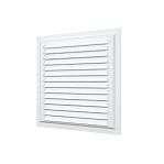 Решетка вентиляционная с сеткой Era 2020МЭ, 200х200 мм, сталь, белая
