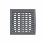 Решетка вентиляционная Era 2020РРПН, наружная, регулируемая, 200х200 мм, серая, пластик