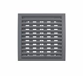 Решетка вентиляционная Era 2020РРПН, наружная, регулируемая, 200х200 мм, серая, пластик