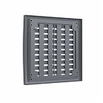 Решетка вентиляционная Era 2020РРПН, наружная, регулируемая, 200х200 мм, серая, пластик