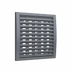 Решетка вентиляционная Era 2020РРПН, наружная, регулируемая, 200х200 мм, серая, пластик
