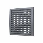 Решетка вентиляционная Era 2020РРПН, наружная, регулируемая, 200х200 мм, серая, пластик