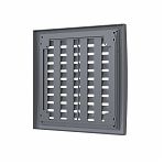 Решетка вентиляционная Era 2020РРПН, наружная, регулируемая, 200х200 мм, серая, пластик