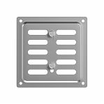 Решетка вентиляционная регулируемая Era 1010MER Silver, 100х100 мм, оцинкованная сталь, цвет серебристый