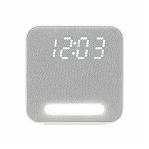 Радиобудильник Harper HCLK-2060, LED, питание от сети, бело-серый