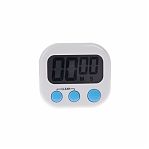 Таймер Luazon Home LB-18, электронный, белый, ЖК-дисплей, магнит, батарейка AAA