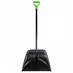 Лопата для снега PALISAD PROFI 61607 с металлической пластиной, с алюминиевым черенком, пластик