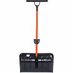 Лопата для снега СYCLE Standart Ратник, ручка силы, скрепер