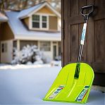 Лопата для снега ЦентроИнструмент Felicita 2472 автомобильная, поликарбонат, стальной черенок, 106 см