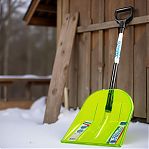Лопата для снега ЦентроИнструмент Felicita 2472 автомобильная, поликарбонат, стальной черенок, 106 см