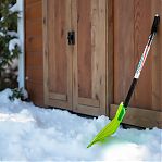 Лопата для снега ЦентроИнструмент Felicita 2472 автомобильная, поликарбонат, стальной черенок, 106 см