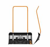 Лопата для снега Центроинструмент Бедуин ЦИ 0365, алюминиевая рукоятка, пластик, скрепер