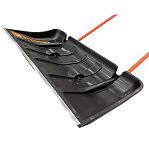 Лопата для снега Центроинструмент Бедуин ЦИ 0365, алюминиевая рукоятка, пластик, скрепер