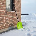 Лопата для снега Центроинструмент Felicita 2471, деревянная рукоятка, поликарбонат