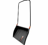 Лопата для снега ЦентроИнструмент Finland Lux Quality 2544, металлическая рукоятка, пластик, скрепер