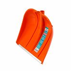 Лопата для снега Сибин ЛП-410, 421834, закругленная форма ковша, без черенка, пластик